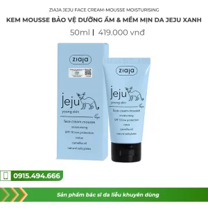 Kem Mousse bảo vệ dưỡng ẩm, mềm mịn da Jeju Xanh