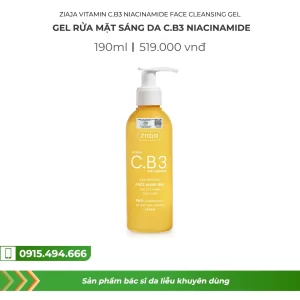 Gel rửa mặt sáng da C.B3 Niacinamide